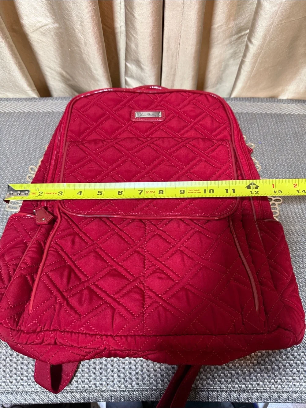 Vera Bradley Quilted Backpack- Red
